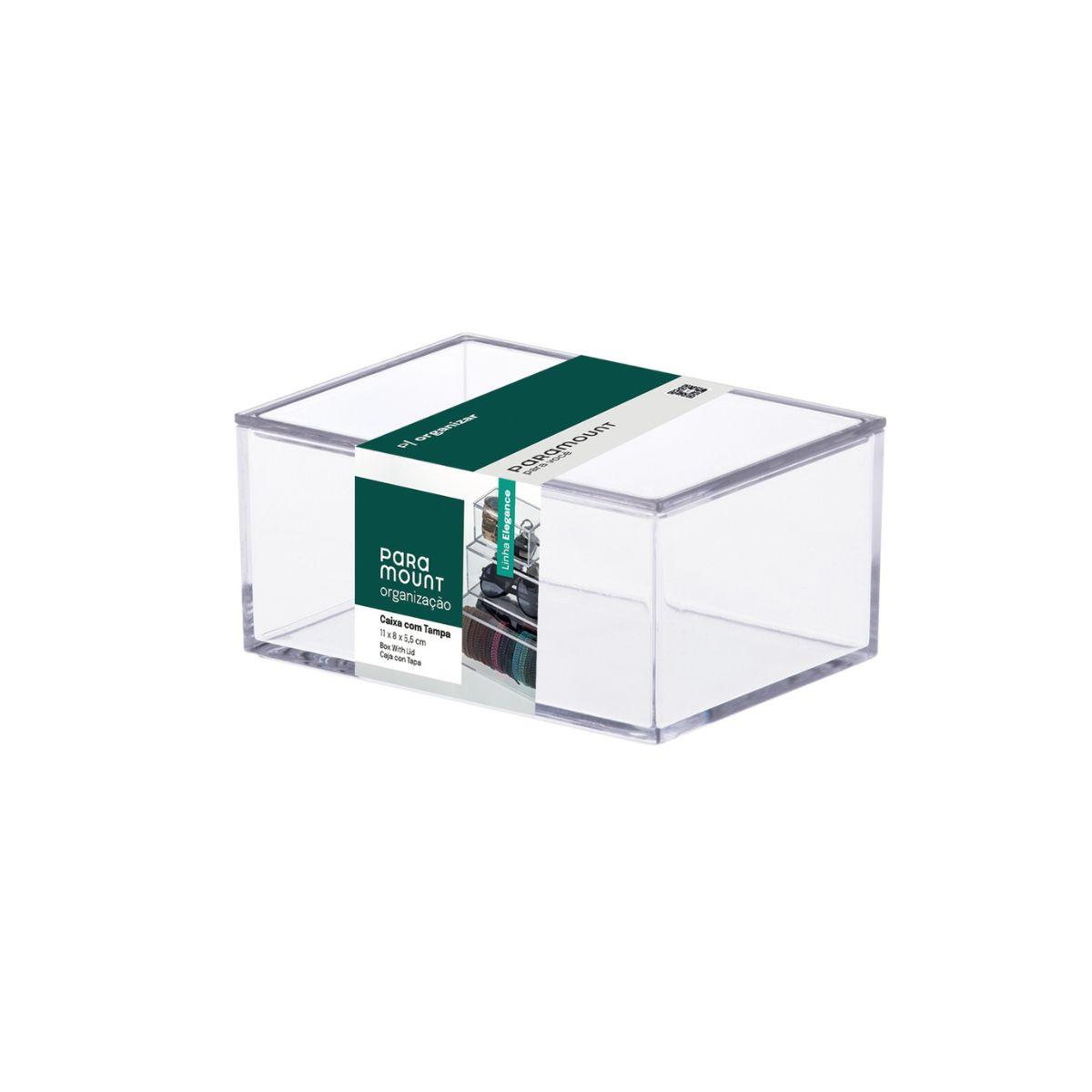 Caixa Organizadora Elegance com Tampa 11 x 8 x 5,5 cm