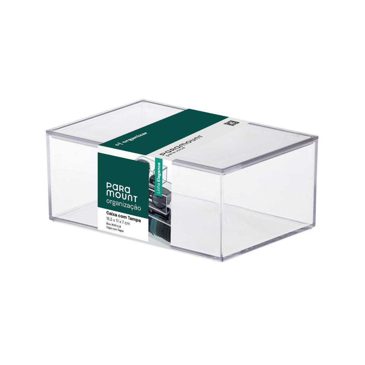 Caixa Organizadora Elegance com Tampa 16,5 x 11 x 7 cm