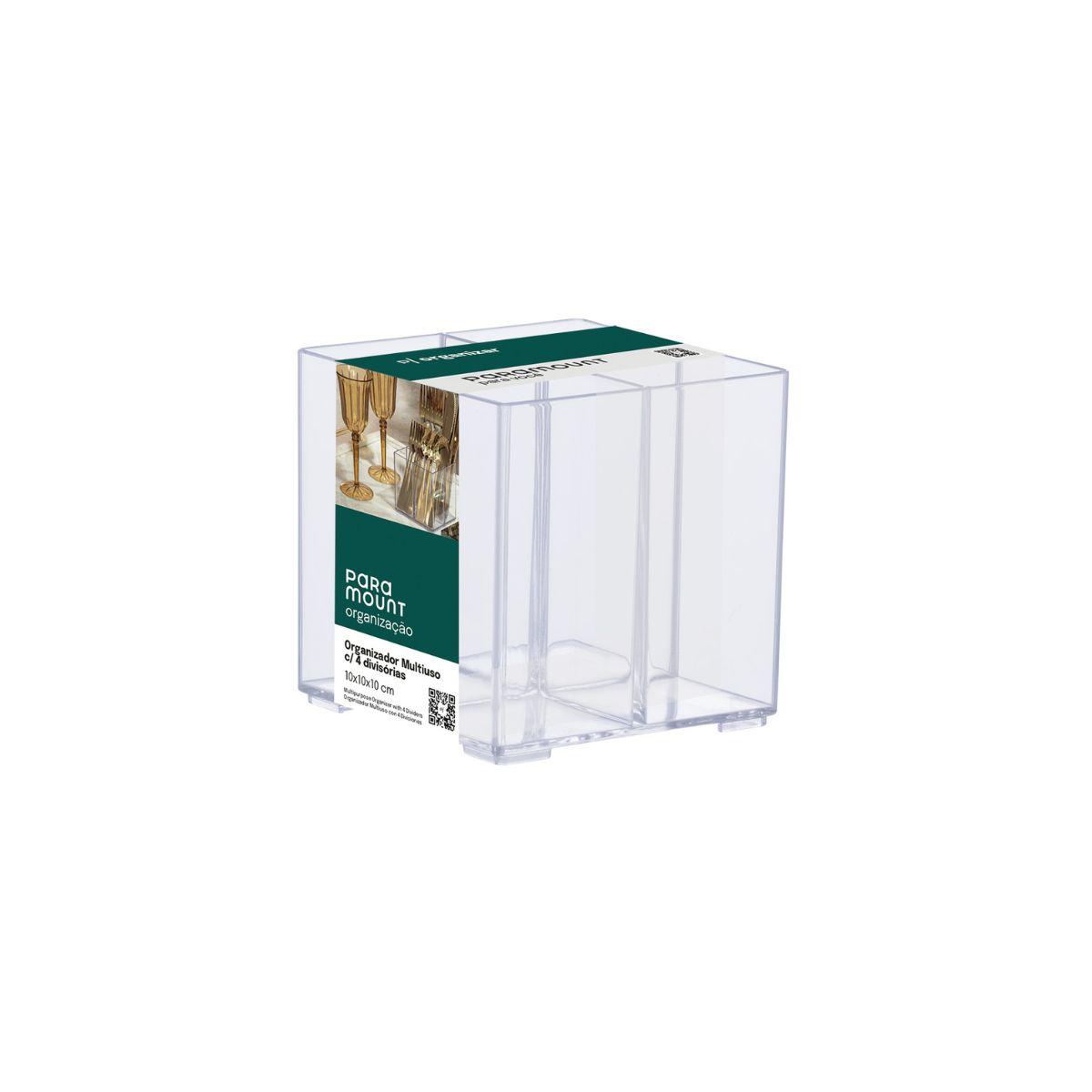 Organizador Multiuso Elegance com 4 Divisórias