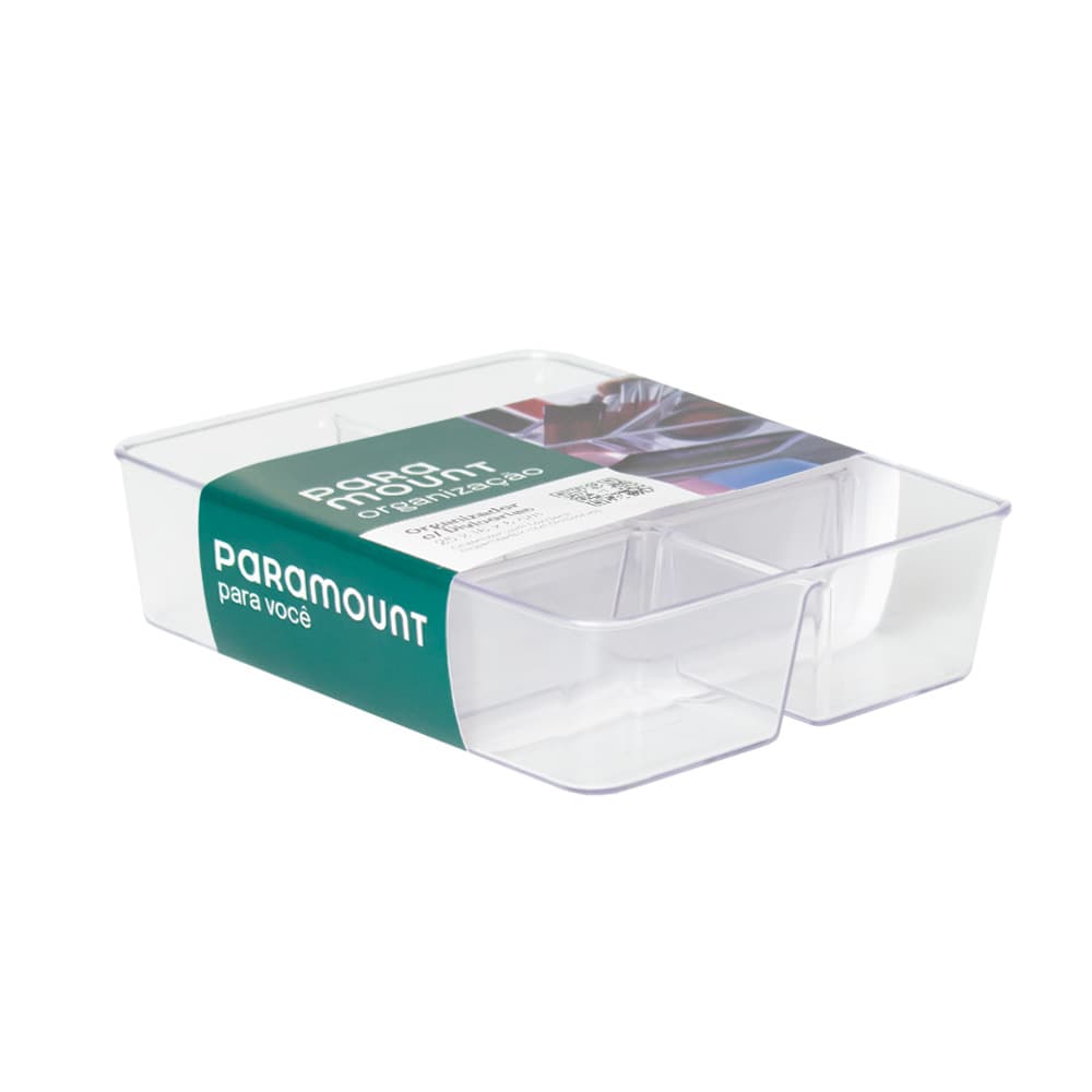 Organizador Diamond com Divisórias 25 x 18 x 6 cm